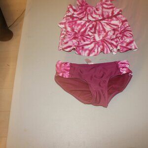 Burndngy 2 Pcs justice Tankini Swimsuit Size 7